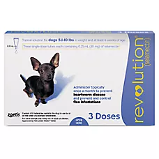Revolution (selamectin) Topical for Dogs - 5.1-10 (Purple) - 3 or 6 Month Supply
