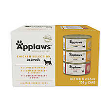 Applaws Chicken Selction in Broth Cat Wet Food - Natural, Variety Pack