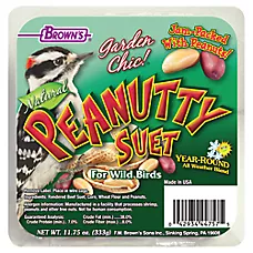 Brown's® Garden Chic!® Natural Peanutty Wild Bird Suet Cake