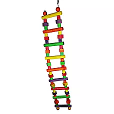 A&E Cage Company Wooden Bird Ladder - Natural Wood Bird Cage Ladder