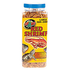 Zoo Med Large Sun-Dried Red Shrimp - Aquatic Turtle Treat - 5 oz