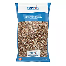 Top Fin® Premium Aquarium Gravel - Brown & White - Fish Tank Substrate - 25 lb