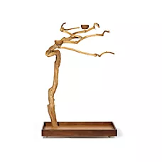 Prevue Pet Products Coffeawood Java Tree Medium Floor Playstand - Floor Pet Bird Playstand