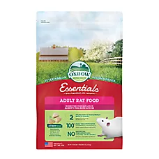 Oxbow Essentials Adult Rat Food Pellets - All-Natural Vitamin & Mineral Rich Formula - 3-20 Lbs