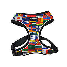 Hip Doggie Ultra Comfort Reflective Harness Vest, Flags