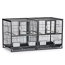 Prevue Pet Products Hampton Deluxe Breeder Pet Bird Cage System for Large Birds