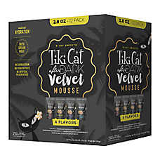 Tiki Cat After Dark Velvet Mousse - Non-GMO, Grain Free - Variety Pack, 12ct