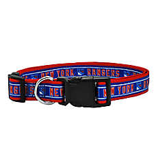 Pets First NHL New York Rangers Satin Dog Collar