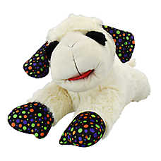 Multipet? Lamb Chop Polka Dog Plush Squeaker Dog Toy