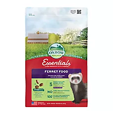 Oxbow Essentials Ferret Food Pellets - Vitamin & Mineral Rich Formula - 4 Lbs - Made in USA