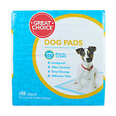 Great Choice? Regular Dog and Puppy Pee Pads, Potty Training, Unscented, 150 Count
