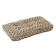 MidWest Quiet Time Deluxe Plush Ombre Swirl Dog Bed and Crate Mat